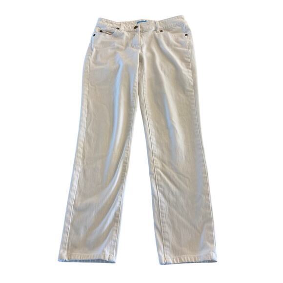 J. McLaughlin White Skinny‎ Jeans Pants size 2 - Picture 1 of 10
